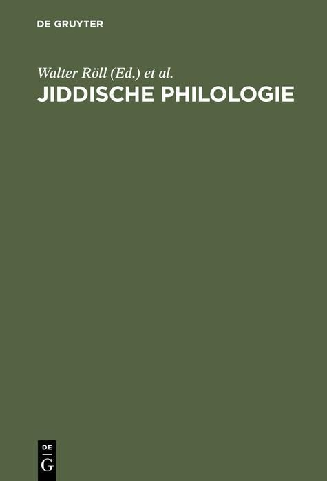 Produktbild: Jiddische Philologie