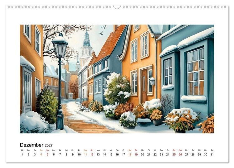 Produktbild: D&auml;nemark - Wind, Meer und stille Orte (Wandkalender 2027 DIN A2 quer), CALVENDO Monatskalender