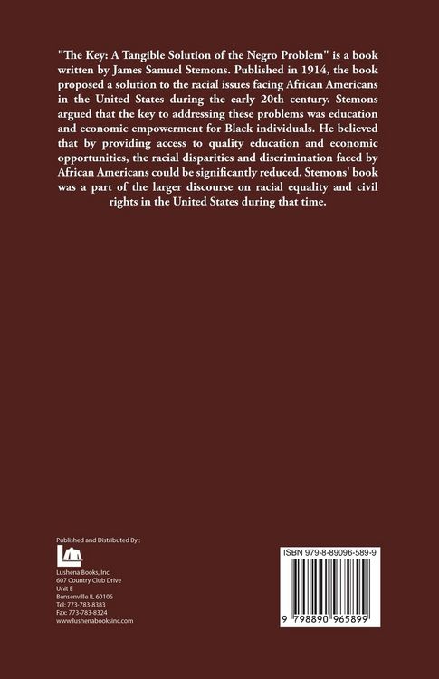 Produktbild: The Key A Tangible Solution of the Negro Problem
