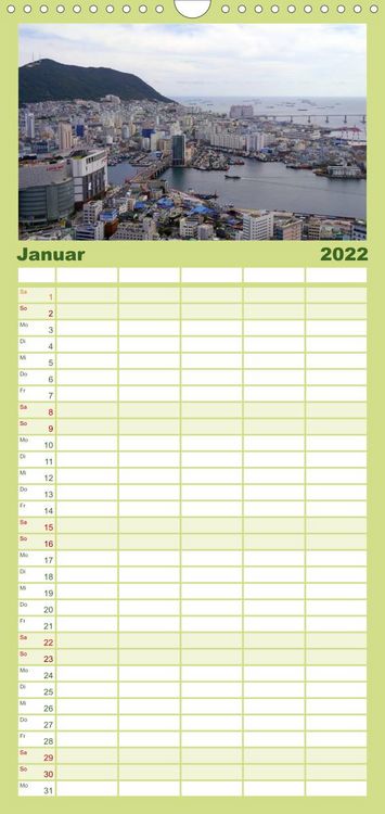 Produktbild: Familienplaner S&Uuml;DKOREA zwischen asiatischer Tradition und Moderne (Wandkalender 2022 , 21 cm x 45 cm, hoch)