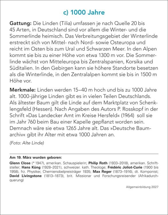 Produktbild: Allgemeinbildung Tagesabrei&szlig;kalender 2027 - Das t&auml;gliche Wissens-Quiz
