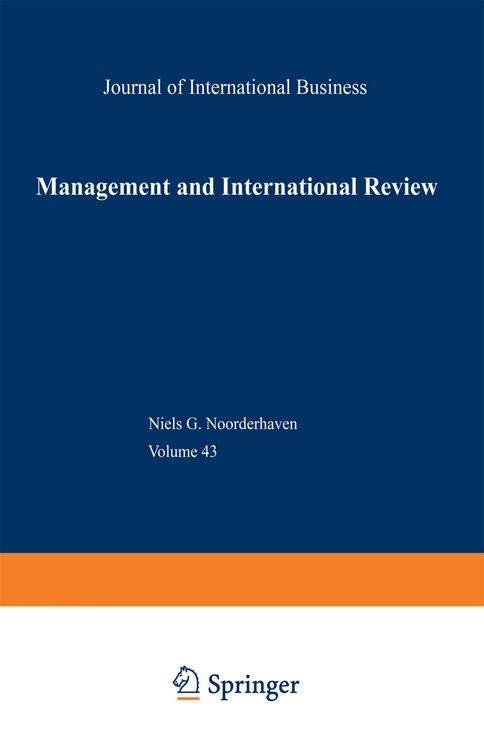 Produktbild: Management and International Review