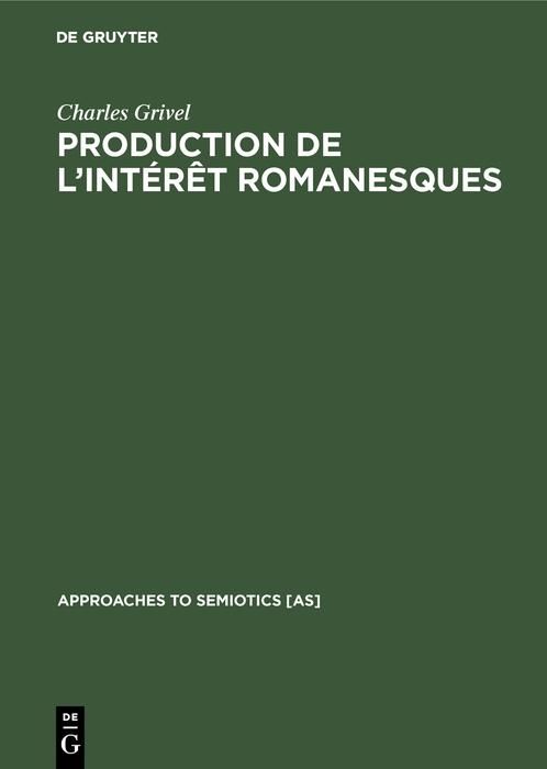 Produktbild: Production de l'int&eacute;r&ecirc;t romanesques