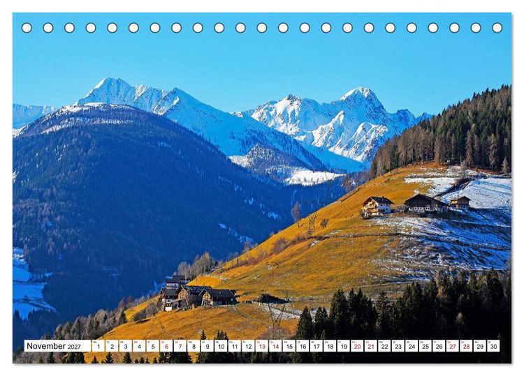 Produktbild: S&uuml;dtirol, das Ultental Traumhafte Landschaften (Tischkalender 2027 DIN A5 quer), CALVENDO Monatskalender