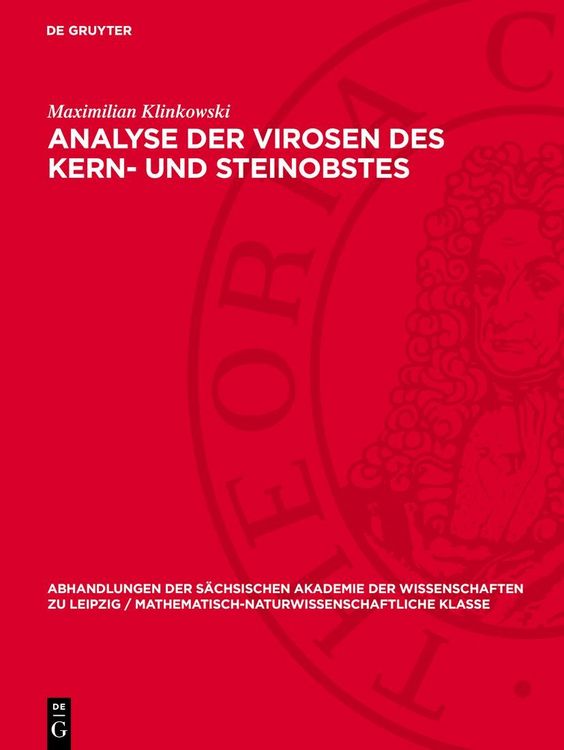 Produktbild: Analyse der Virosen des Kern- und Steinobstes