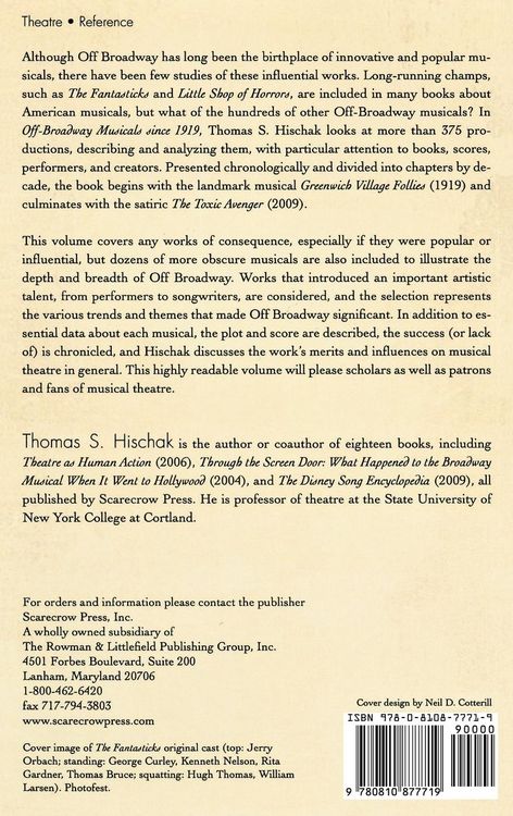 Produktbild: Off-Broadway Musicals since 1919