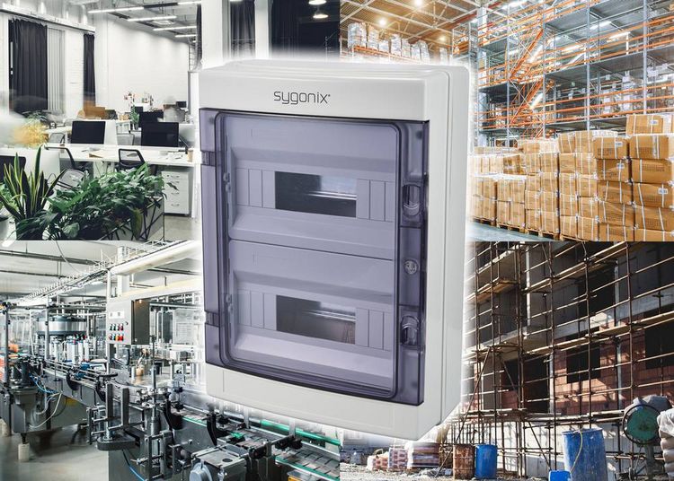 Produktbild: Sygonix SY-6696060 Kleinverteiler Oberfl&auml;chenmontage Anzahl Teilungen = 24 Anzahl Reihen = 2 Inhalt 1 St.