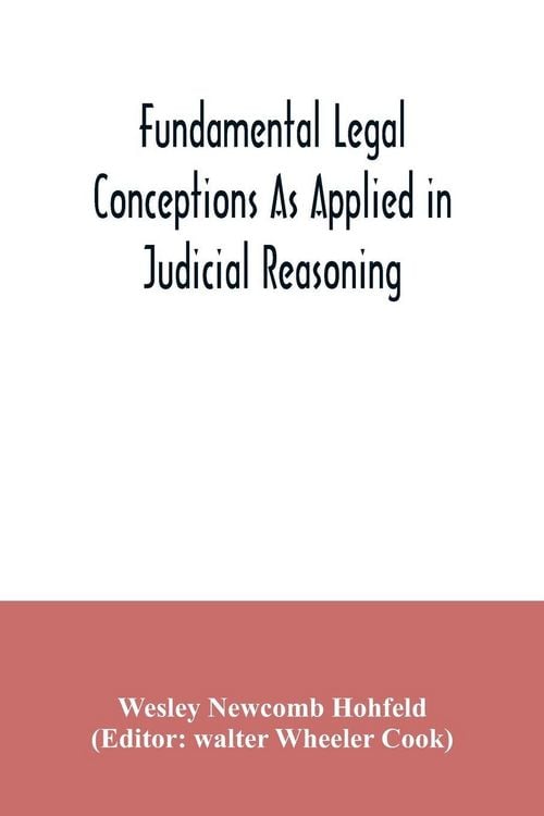 Produktbild: Fundamental legal conceptions as applied in judicial reasoning