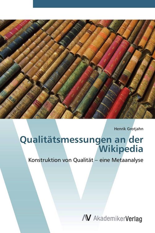 Produktbild: Qualit&auml;tsmessungen an der Wikipedia