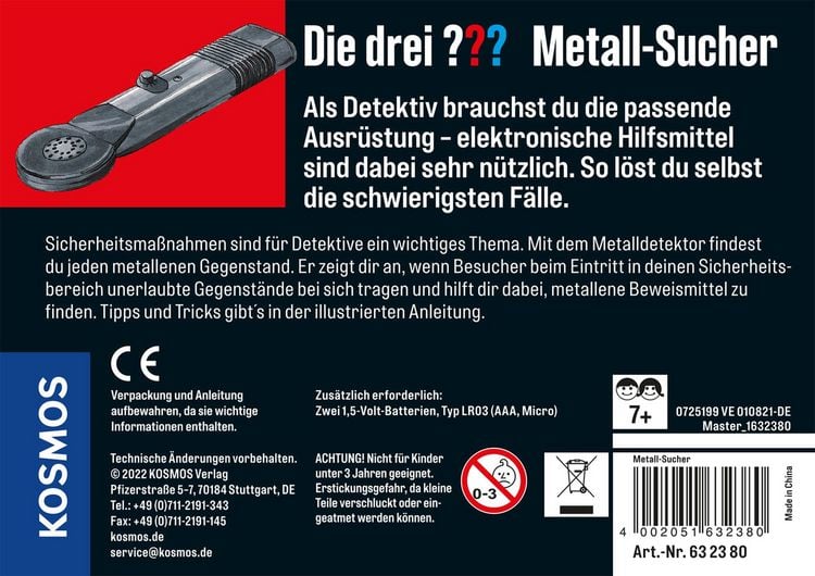 Produktbild: Die drei ??? Metall-Sucher (gr. Dose)