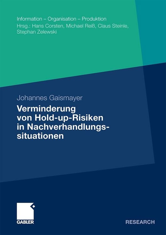 Produktbild: Verminderung von Hold-up-Risiken in Nachverhandlungssituationen