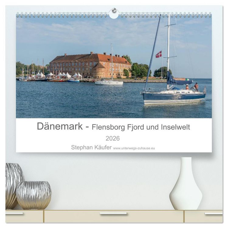 Produktbild: D&auml;nemark - Flensborg Fjord und Inselwelt (hochwertiger Premium Wandkalender 2026 DIN A2 quer), Kunstdruck in Hochglanz