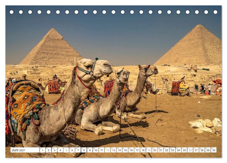 Produktbild: &Auml;gypten - Kairo + Gizeh (Tischkalender 2027 DIN A5 quer), CALVENDO Monatskalender
