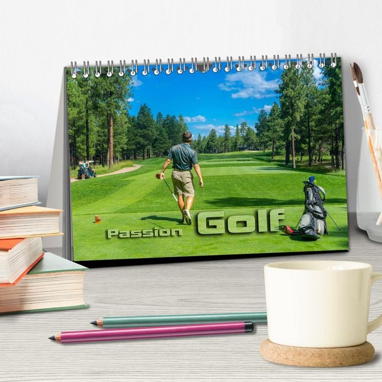 Produktbild: Passion Golf (Tischkalender 2026 DIN A5 quer), CALVENDO Monatskalender