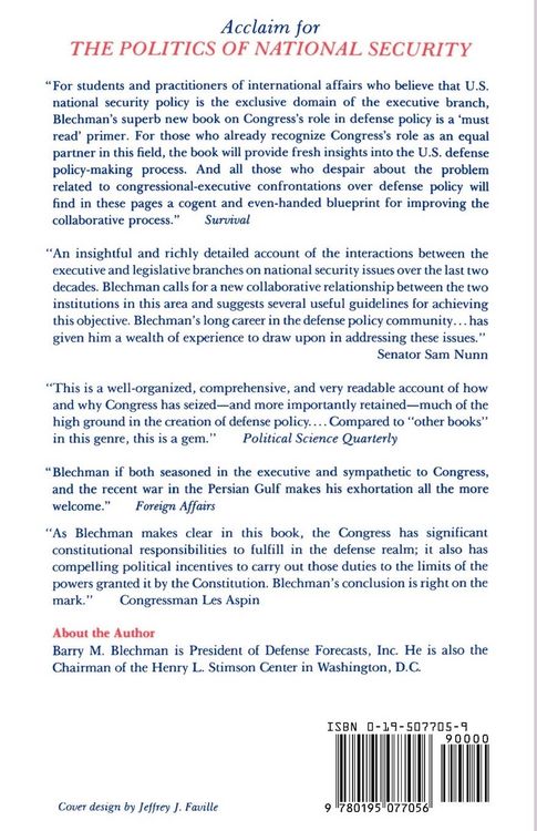 Produktbild: The Politics of National Security