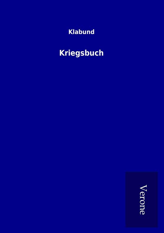 Produktbild: Kriegsbuch