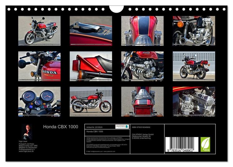 Produktbild: Honda CBX 1000 (Wandkalender 2026 DIN A4 quer), CALVENDO Monatskalender