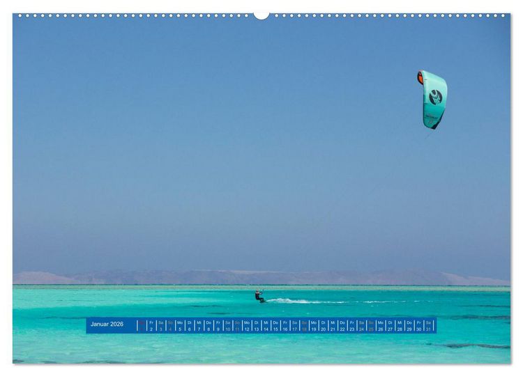 Produktbild: Kite Boarding El Gouna (Wandkalender 2026 DIN A2 quer), CALVENDO Monatskalender