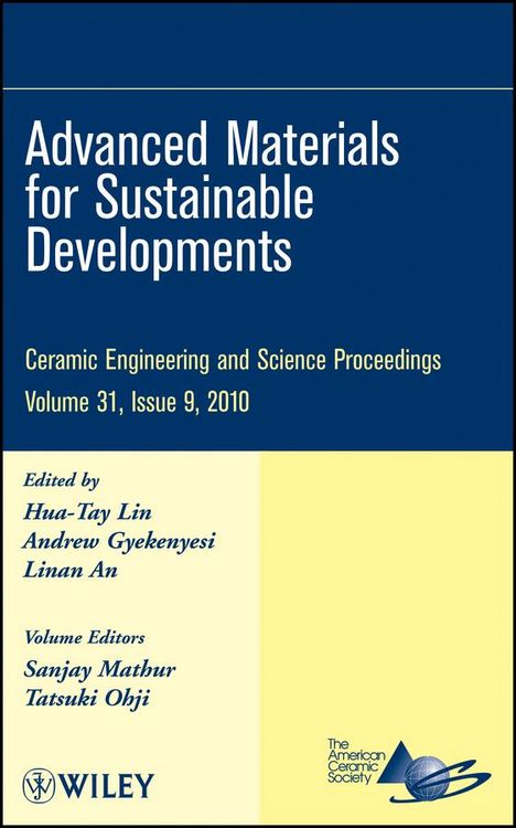 Produktbild: Advanced Materials for Sustainable Developments, Volume 31, Issue 9