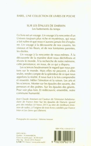 Produktbild: Sur les &eacute;paules de Darwin. Les battements du temps