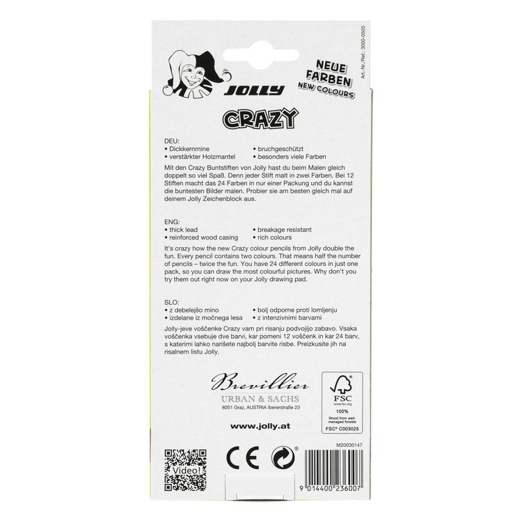 Produktbild: JOLLY Superstick Crazy - Neue Farben, 12er-Kartonetui