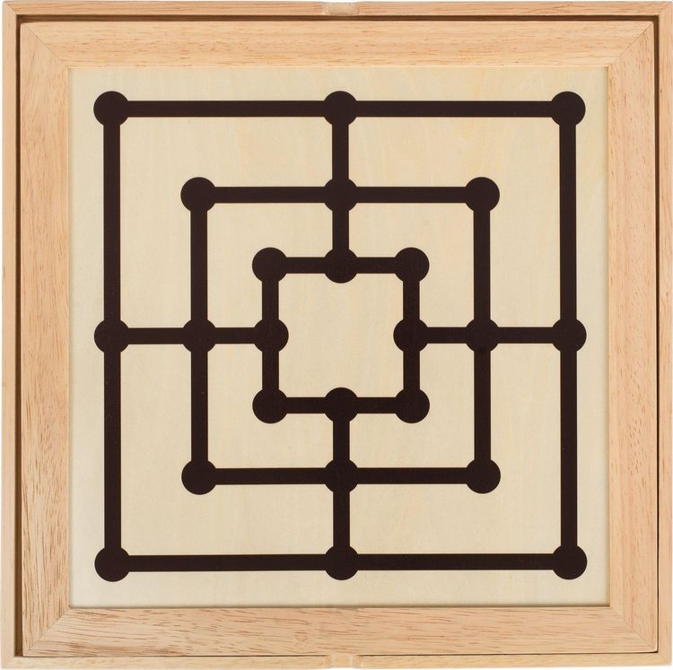 Produktbild: Spiele-Set Schach, Dame und Mühle