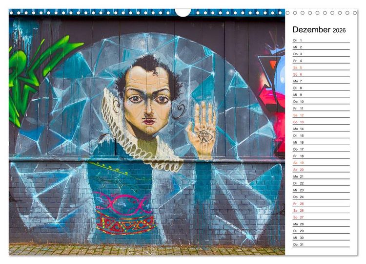 Produktbild: Graffiti (Wandkalender 2026 DIN A3 quer), CALVENDO Monatskalender