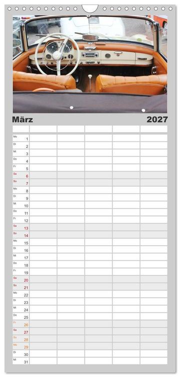 Produktbild: Familienplaner 2027 - Der SL - &Auml;sthetik pur von Mercedes Benz mit 5 Spalten (Wandkalender, 21 x 45 cm) CALVENDO
