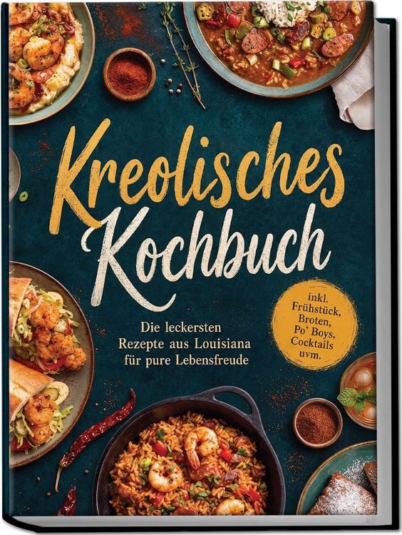 Produktbild: Kreolisches Kochbuch: Die leckersten Rezepte aus Louisiana f&uuml;r pure Lebensfreude &ndash; inkl. Fr&uuml;hst&uuml;ck, Broten, Po' Boys, Cocktails uvm.