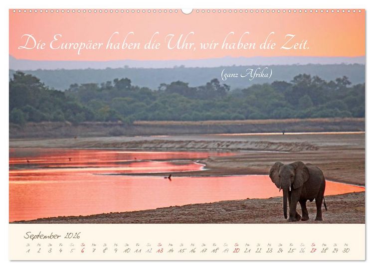 Produktbild: AFRIKA mit einem Hauch von Poesie (Wandkalender 2026 DIN A2 quer), CALVENDO Monatskalender