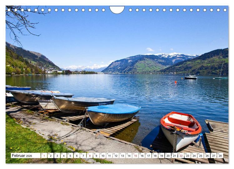 Produktbild: Der Zeller See im sch&ouml;nen Salzburger Land (Wandkalender 2026 DIN A4 quer), CALVENDO Monatskalender