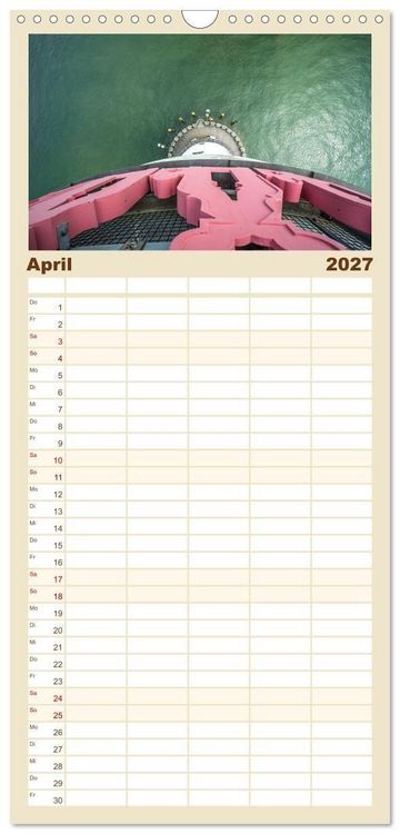 Produktbild: Familienplaner 2027 - Insel Lindau - Bayerische Perle im Bodensee mit 5 Spalten (Wandkalender, 21 x 45 cm) CALVENDO