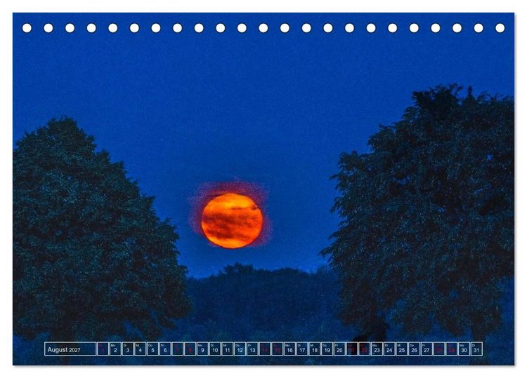 Produktbild: Faszination Mond - der etwas andere Mondkalender (Tischkalender 2027 DIN A5 quer), CALVENDO Monatskalender
