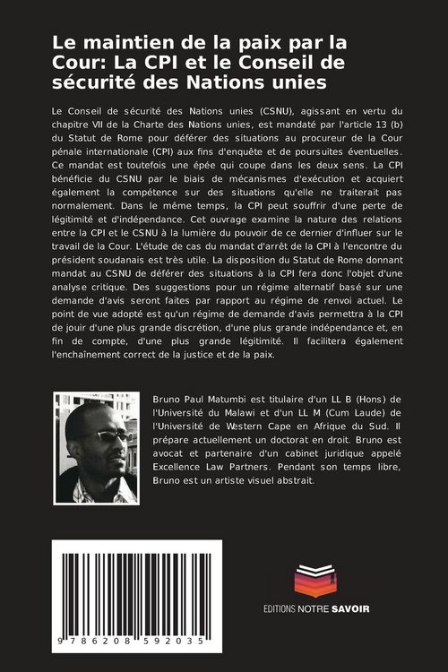 Produktbild: Le maintien de la paix par la Cour: La CPI et le Conseil de s&eacute;curit&eacute; des Nations unies