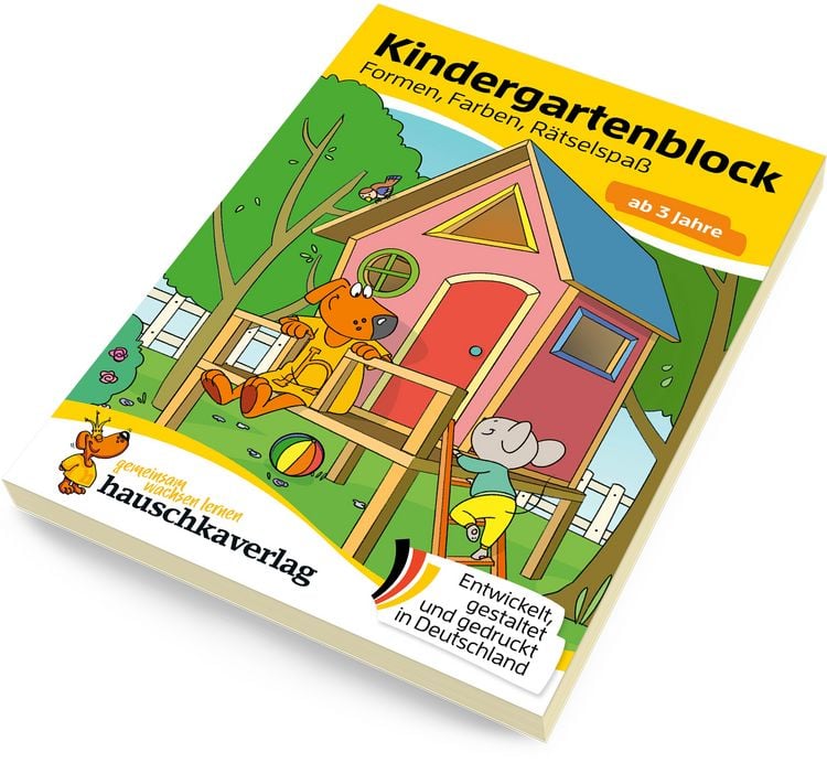 Produktbild: Kindergartenblock ab 3 Jahre &ndash; Formen, Farben, R&auml;tselspa&szlig;