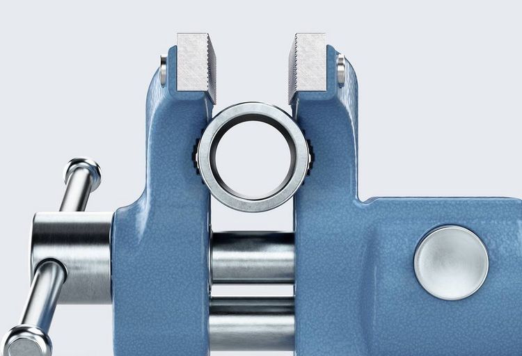 Produktbild: Parallelschraubstock HEUER Compact Backen-B.120mm Spann-W.130mm STA HEUER