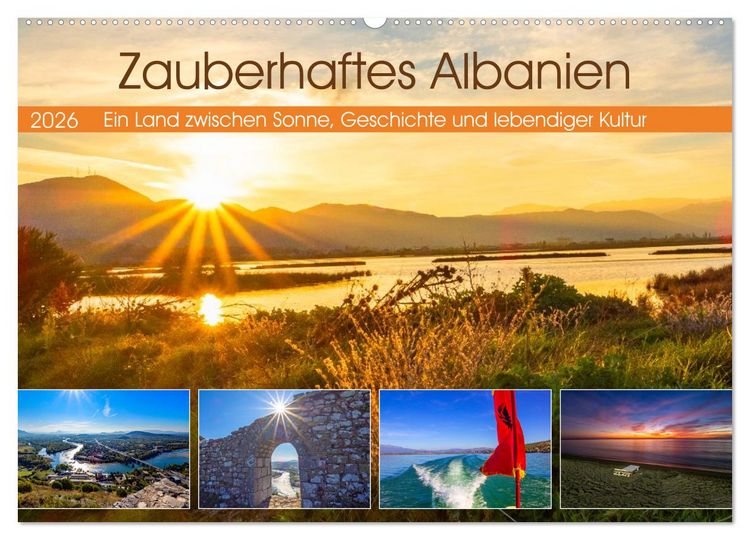 Produktbild: Zauberhaftes Albanien (Wandkalender 2026 DIN A2 quer), CALVENDO Monatskalender