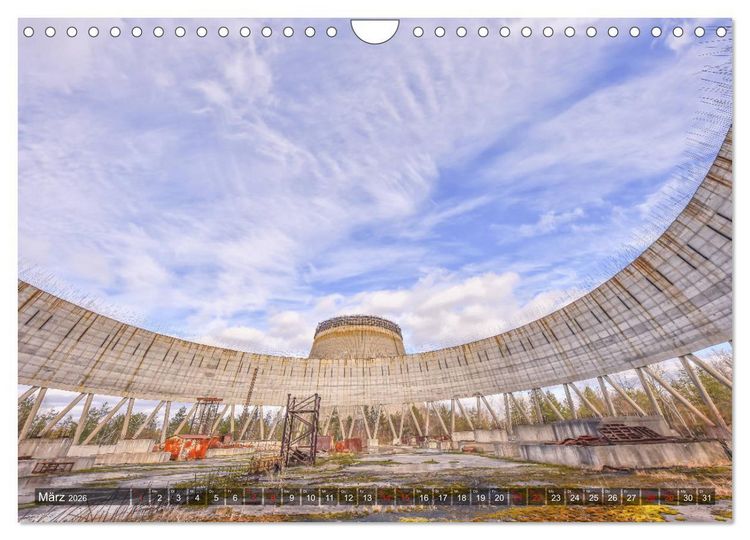 Produktbild: Tschernobyl - Die Sperrzone um das Atomkraftwerk (Wandkalender 2026 DIN A4 quer), CALVENDO Monatskalender