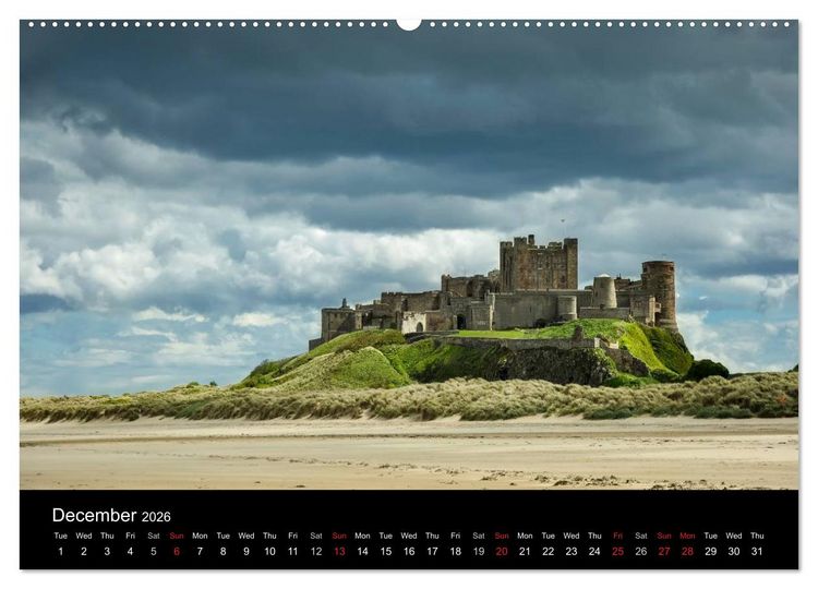 Produktbild: Scenes from Northumberland (High Quality Premium Wall Calendar 2026 DIN A2 landscape),CALVENDO 12 Month Wall Calendar