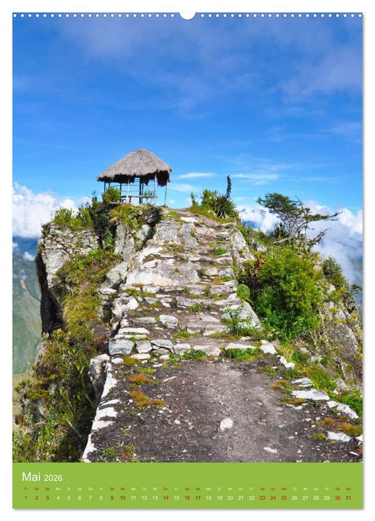 Produktbild: Erlebe mit mir Machu Picchu (hochwertiger Premium Wandkalender 2026 DIN A2 hoch), Kunstdruck in Hochglanz