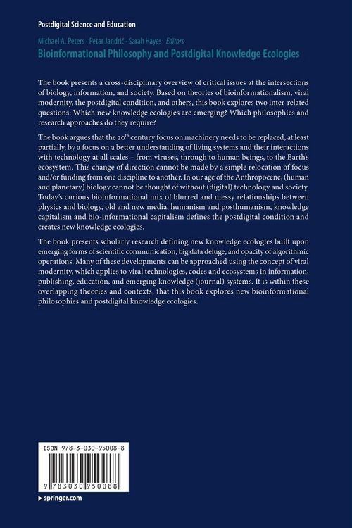Produktbild: Bioinformational Philosophy and Postdigital Knowledge Ecologies