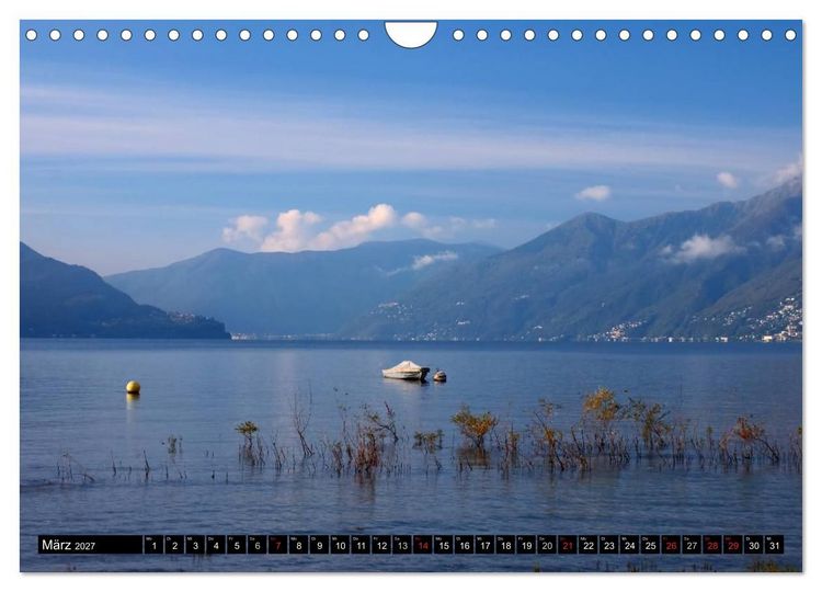 Produktbild: Lago Maggiore - Der malerische See in Italien und der Schweiz (Wandkalender 2027 DIN A4 quer), CALVENDO Monatskalender