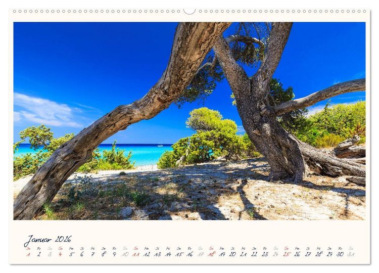 Produktbild: Korsika - Traumhafte K&uuml;sten am Mittelmeer (hochwertiger Premium Wandkalender 2026 DIN A2 quer), Kunstdruck in Hochglanz