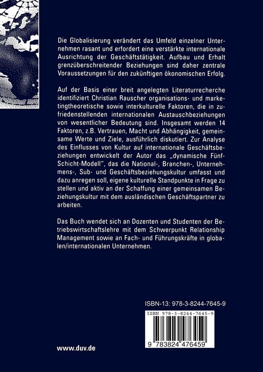 Produktbild: Erfolgreiches Management internationaler Gesch&auml;ftsbeziehungen