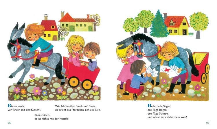 Produktbild: Kinderb&uuml;cher aus den 1970er-Jahren: Das gro&szlig;e Buch der Kinderreime