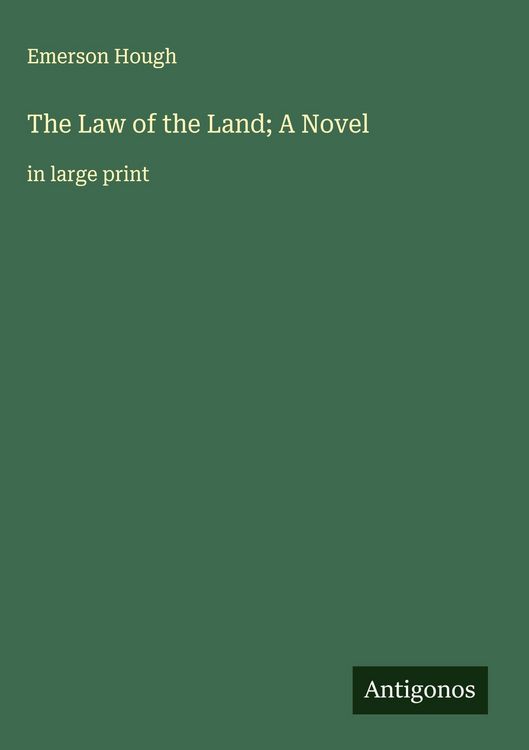 Produktbild: The Law of the Land; A Novel