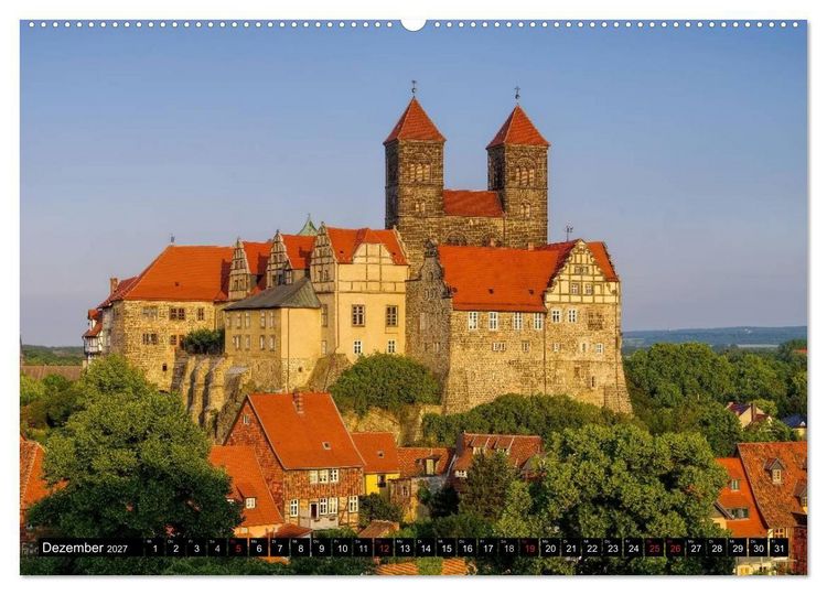 Produktbild: Quedlinburg - Welterbestadt im Harz (Wandkalender 2027 DIN A2 quer), CALVENDO Monatskalender
