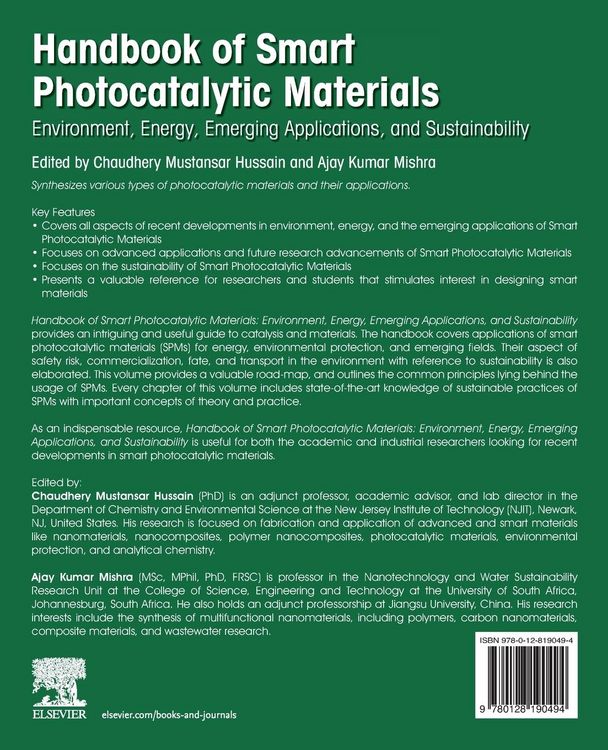 Produktbild: Handbook of Smart Photocatalytic Materials