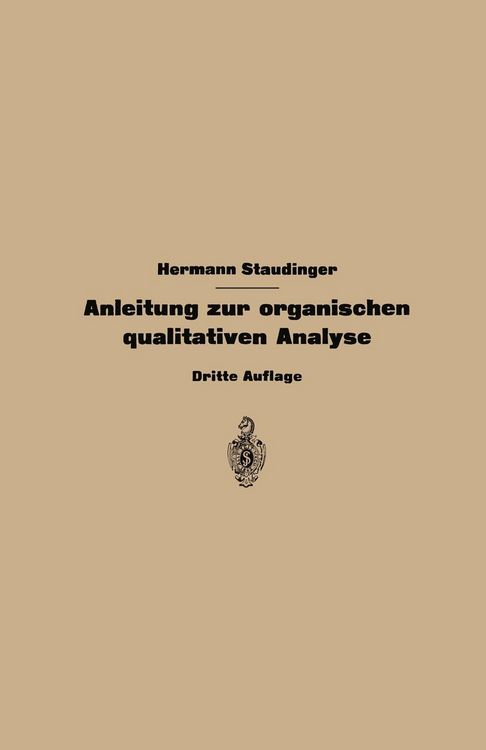 Produktbild: Anleitung zur organischen qualitativen Analyse