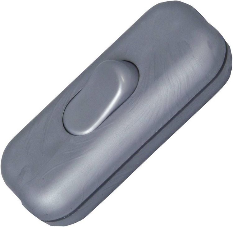 Produktbild: Kopp 191320086 Schnurschalter mit Zugentlastung Silber 1 x Aus/Ein 2A 1St.
